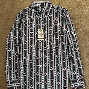 Wrangler Men's Geometric Button-up Shirt